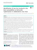 Identification of new loci involved in the host susceptibility to Salmonella Typhimurium in collaborative cross mice