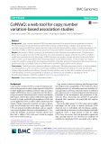 CoNVaQ: A web tool for copy number variation-based association studies