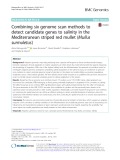 Combining six genome scan methods to detect candidate genes to salinity in the Mediterranean striped red mullet (Mullus surmuletus)