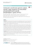 Ceratocystis cacaofunesta genome analysis reveals a large expansion of extracellular phosphatidylinositol-specific phospholipase-C genes (PI-PLC)