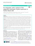 An integrated -omics analysis of the epigenetic landscape of gene expression in human blood cells