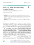 Resolution effects in reconstructing ancestral genomes