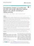 Transcriptomic changes in Cucurbita pepo fruit after cold storage: Differential response between two cultivars contrasting in chilling sensitivity