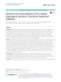 Genome and transcriptome of the natural isopropanol producer Clostridium beijerinckii DSM6423