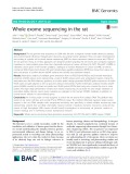 Whole exome sequencing in the rat