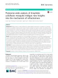 Proteome-wide analysis of Anopheles culicifacies mosquito midgut: New insights into the mechanism of refractoriness