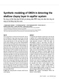 Synthetic modeling of EM34 in detecting the shallow clayey layer in aquifer system
