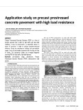 Application study on precast prestressed concrete pavement with high load resistance