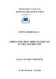 Luận văn Thạc sĩ Kinh tế: Chiến lược phát triển ngành cao su Việt Nam đến 2015