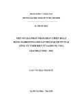 Luận văn Thạc sĩ Kinh tế: Một số giải pháp nhằm hoàn thiện hoạt động marketing cho sản phẩm QLED tivi tại Công ty TNHH Điện Tử Samsung Vina giai đoạn 2020 -2023