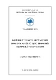 Luận văn Thạc sĩ Kinh tế: Lợi ích kế toán của ERP và sự hài lòng của người sử dụng trong môi trường kế toán Việt Nam