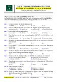 Luyện thi THPT Quốc Gia 2021 môn Hóa - Tổng ôn Este - Cacbohidrat