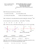 Đề thi thử THPT Quốc gia năm 2021 môn Vật lí có đáp án - Trường THPT Thái Hòa, Bình Dương