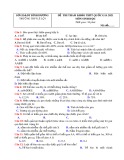 Đề thi thử THPT Quốc gia năm 2021 môn Sinh học có đáp án - Trường THPT Lê Lợi, Bình Dương