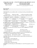 Đề thi thử THPT Quốc gia năm 2021 môn Sinh học có đáp án - Trường THPT Bình An