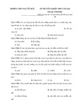 Đề thi thử THPT Quốc gia năm 2021 môn Sinh học có đáp án - Trường THPT Nguyễn Huệ