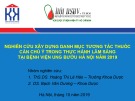 Bài giảng Nghiên cứu xây dựng danh mục tương tác thuốc cần chú ý trong thực hành lâm sàng tại Bệnh viện Ung Bướu Hà Nội năm 2019