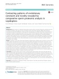 Contrasting patterns of evolutionary constraint and novelty revealed by comparative sperm proteomic analysis in Lepidoptera