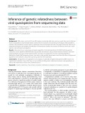 Inference of genetic relatedness between viral quasispecies from sequencing data