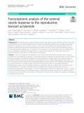 Transcriptomic analysis of the seminal vesicle response to the reproductive toxicant acrylamide