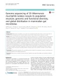 Genome sequencing of 39 Akkermansia muciniphila isolates reveals its population structure, genomic and functional diverisity, and global distribution in mammalian gut microbiotas