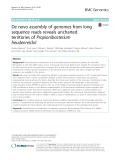 De novo assembly of genomes from long sequence reads reveals uncharted territories of Propionibacterium freudenreichii