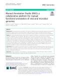 Manual Annotation Studio (MAS): A collaborative platform for manual functional annotation of viral and microbial genomes