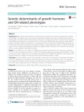 Genetic determinants of growth hormone and GH-related phenotypes