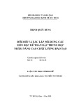 Luận văn Thạc sĩ Kinh tế: Đổi mới và xác lập nội dung các môn học kế toán bậc trung học nhằm nâng cao chất lượng đào tạo