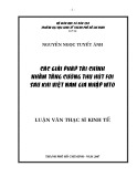 Tóm tắt luận văn Thạc sĩ Kinh tế: Các giải pháp tài chính nhằm tăng cường thu hút FDI sau khi Việt Nam gia nhập WTO