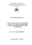 Luận văn Thạc sĩ Kinh tế: Nâng cao năng lực cạnh tranh của các ngân hàng thương mại cổ phần tại TP.HCM trong thời kỳ hội nhập