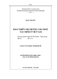 Luận văn Thạc sĩ Kinh tế: Phát triển thị trường cho thuê tài chính ở Việt Nam - Phan Thị Yến