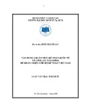 Luận văn Thạc sĩ Kinh tế: Vận dụng chuẩn mực kế toán quốc tế về công cụ tài chính để hoàn thiện chế độ kế toán Việt Nam