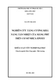 Khóa luận tốt nghiệp đại học: Nghiên cứu tăng cường khả năng tản nhiệt của màng phủ trên cơ sở nhựa epoxy