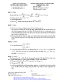 Đề thi thử vào 10 môn Toán lần 3 năm 2021-2022 - Trường THCS Thái Thịnh