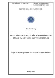 Luận án Tiến sĩ Quản lý tài nguyên và môi trường: Luận chứng khoa học về xây dựng mô hình kinh tế xanh tại một số xã đảo ven bờ Việt Nam