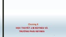 Bài giảng Lịch sử các học thuyết kinh tế - Chương 6: Học thuyết J.M.Keynes và trường phái Keynes