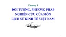 Bài giảng Lịch sử kinh tế Việt Nam: Chương 1 - Trường ĐH Thương Mại