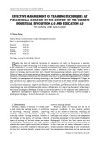 Effective management of teaching techniques at pedagogical colleges in the context of the current industrial revolution 4.0 and education 4.0 situation and measures