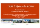 Bài giảng CRRT ở Bệnh nhân ECMO