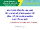 Bài giảng Nghiên cứu đặc điểm lâm sàng, cận lâm sàng ở bệnh nhân đợt cấp bệnh phổi tắc nghẽn mạn tính nằm viện dài ngày - BS. CKII. Đinh Văn Thịnh