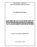 Luận văn Thạc sĩ Kinh tế: Hoàn thiện việc lập và luận chuyển chứng từ kế toán thanh toán hàng hóa xuất nhập khẩu tại các doanh nghiệp ở thành phố Hồ Chí Minh