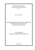 Luận văn Thạc sĩ Quản trị An ninh phi truyền thống: Một số giải pháp đảm bảo an ninh con người thông qua hoạt động quản trị nguồn nhân lực tại Sở xây dựng tỉnh Tuyên Quang