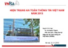 Bài giảng Hiện trạng an toàn thông tin Việt Nam năm 2013