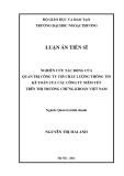Luận án Tiến sĩ Quản trị kinh doanh: Nghiên cứu tác động của quản trị công ty tới chất lượng thông tin kế toán của các công ty niêm yết trên thị trường chứng khoán Việt Nam
