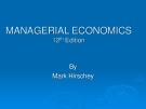Lecture Managerial economics: Chapter 13 - Mark Hirschey