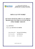 Khóa luận tốt nghiệp: Kế toán vốn bằng tiền và các khoản thanh toán tại Công ty CP Xây dựng công nghiệp - Descon
