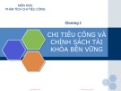 Bài giảng Phân tích chi tiêu công: Chương 3 - Chi tiêu công và chính sách tài khóa bền vững