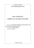 Sáng kiến kinh nghiệm THPT: Sử dụng ứng dụng SHub Classroom để quản lí và hỗ trợ học sinh tự học bộ môn Hóa học THPT