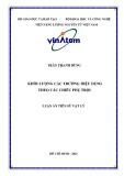 Luận án Tiến sĩ Vật lý: Khối lượng các trường hiệu dụng theo các chiều phụ trội